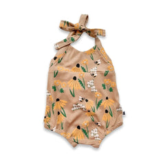 Baby/Kids' Bamboo Halter Romper | Bumblebee Meadow