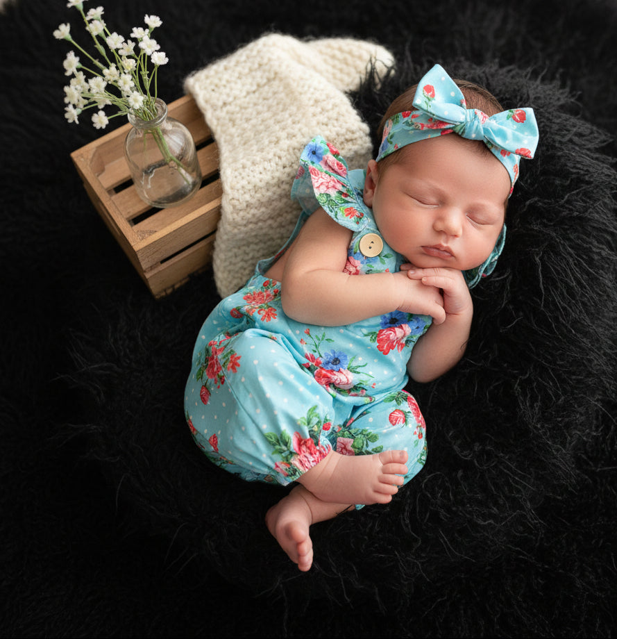Newborn Baby Clothes Sleeveless Girl Clothes 2pcs set