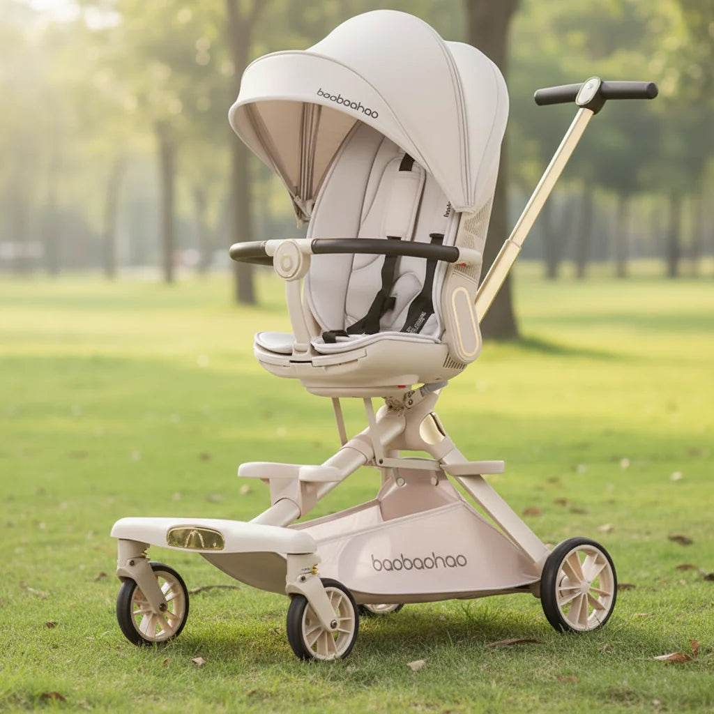 V16 Lightweight Baby Walker Stroller Two Way Seat Lie Down Folding Landscape