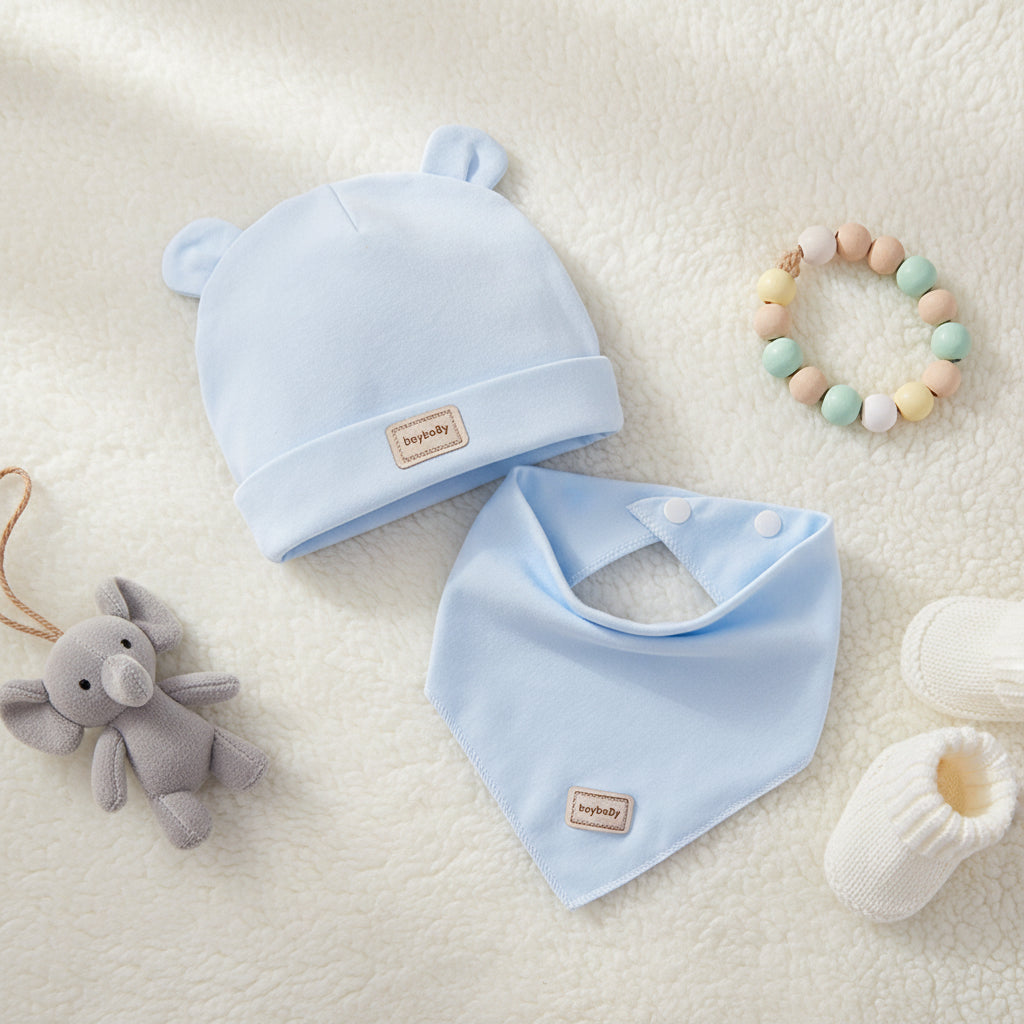 Newborn Hat Baby Tire Hat Spring and Autumn Double Layer