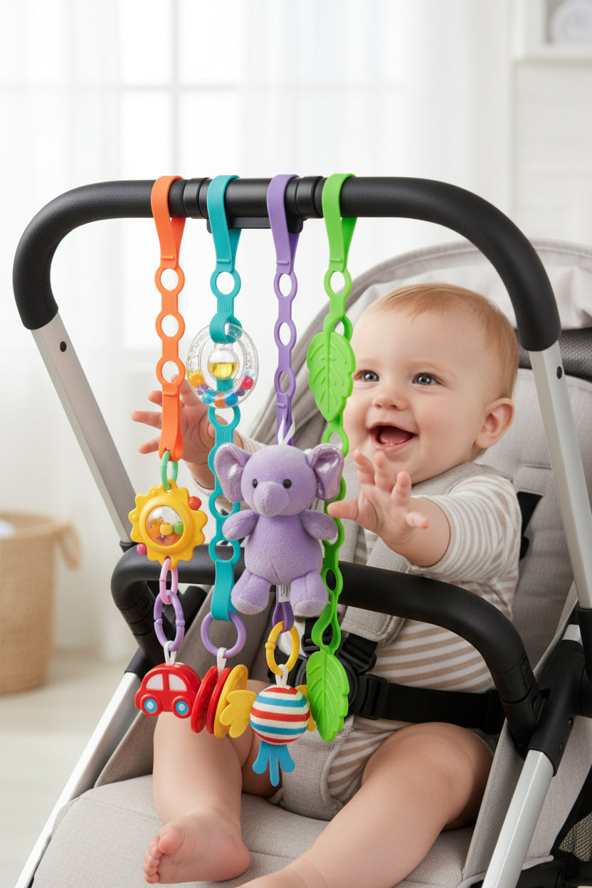 BabyGuard Pacifier Chain Silicone - Anti-Drop, Anti-Lost For Busy Babies