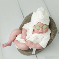 Newborn bathrobe photography props
