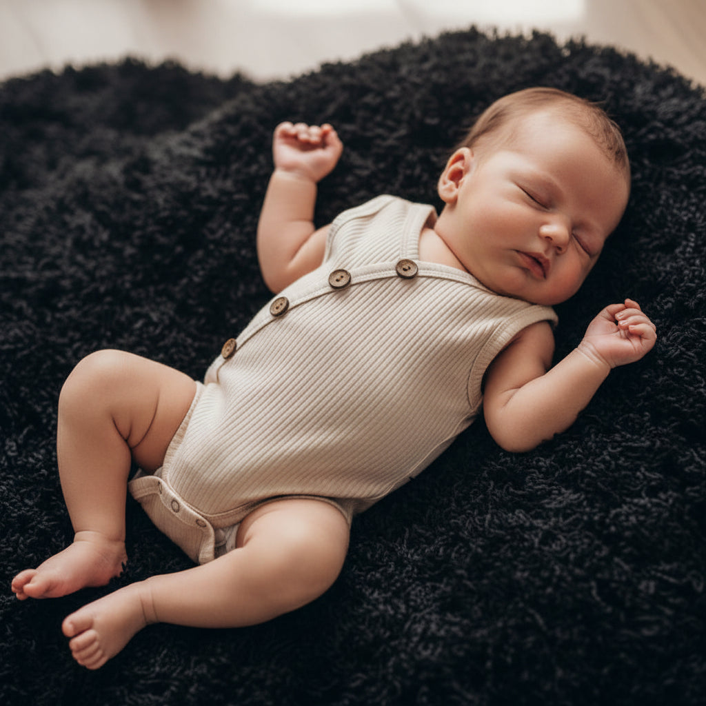 Newborn Baby Solid Bodysuit Kids Clothes Boys Girl Jumpsuit