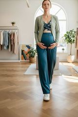 Ladies Bamboo Wide Leg Pants | Sage