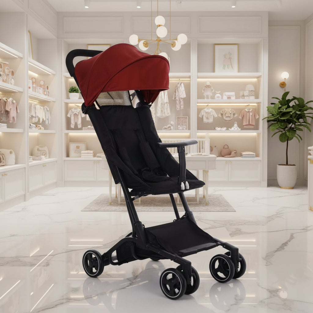 Portable Lightweight Travel Stroller for Babies and Toddlers Lie Flat Seat