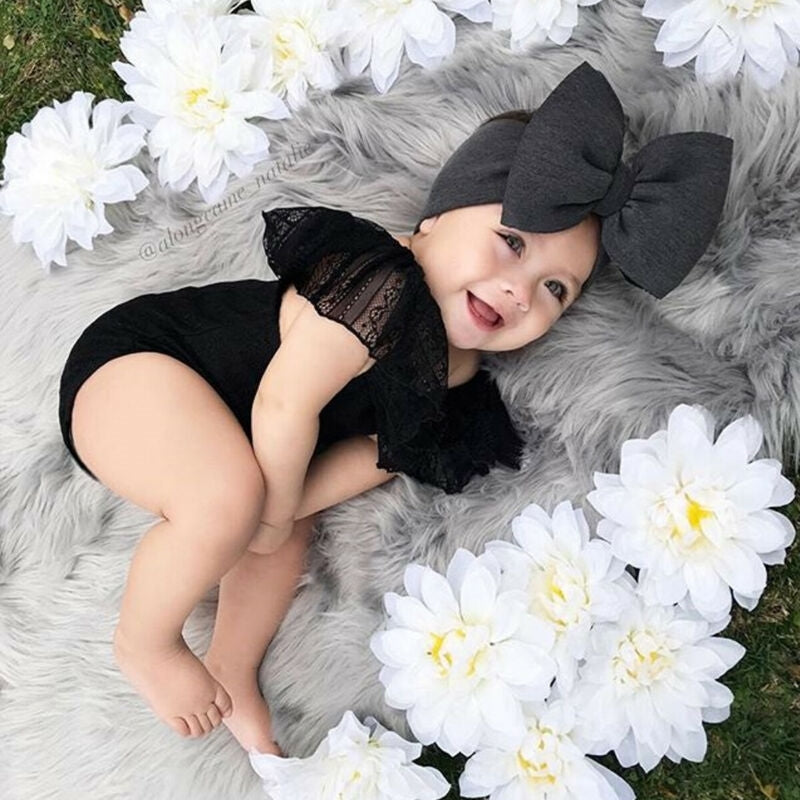 LittleNest Newborn One-Piece Suit For Girls - 100 Percent Cotton Comfort