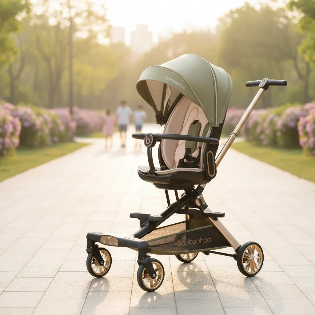 V16 Lightweight Baby Walker Stroller Two Way Seat Lie Down Folding Landscape