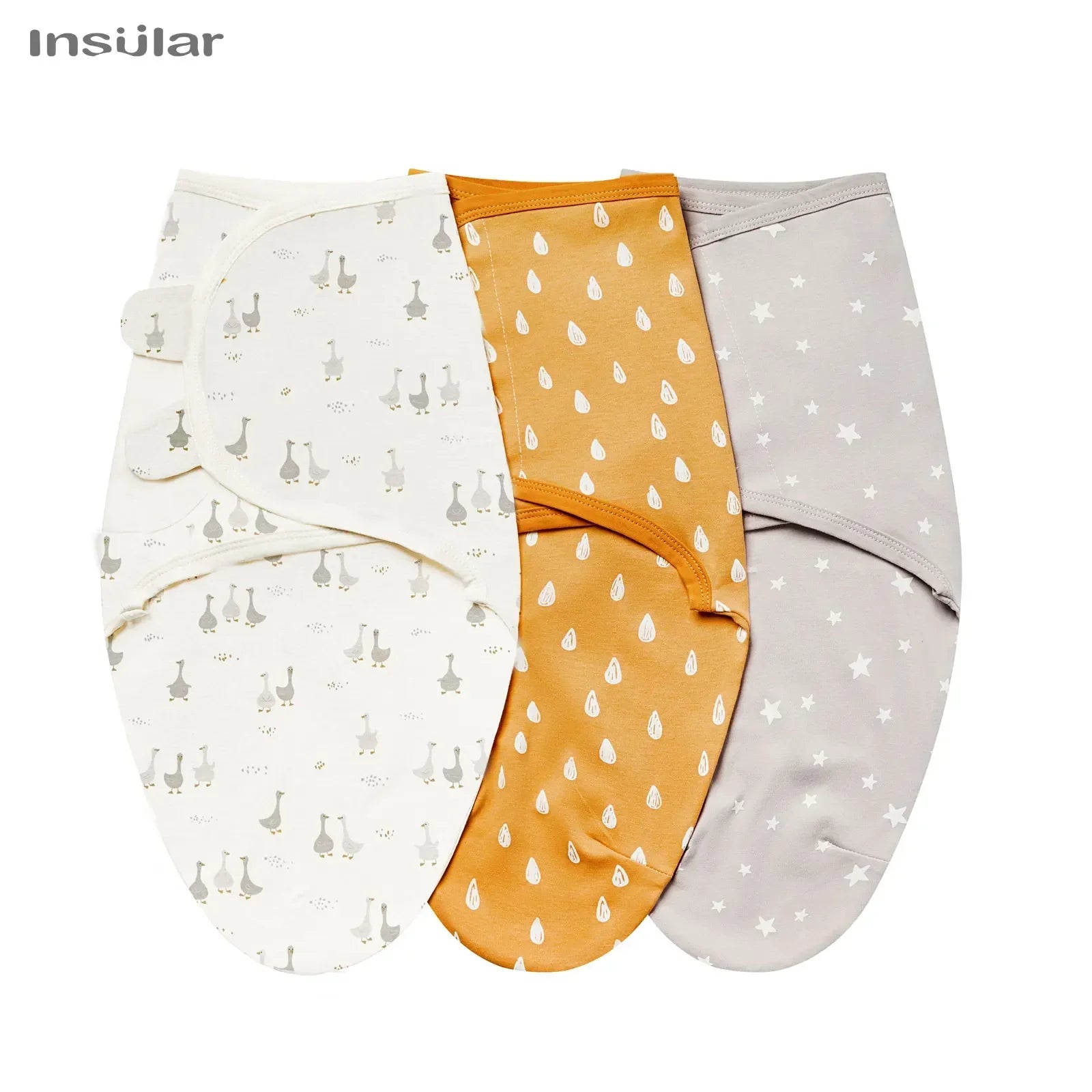 Baby Sleeping Bag Newborn Swaddle Envelope Cocoon Wrap Swaddle Soft 100% Cotton Sleep Blanket Baby Blankets Autumn Three-piece