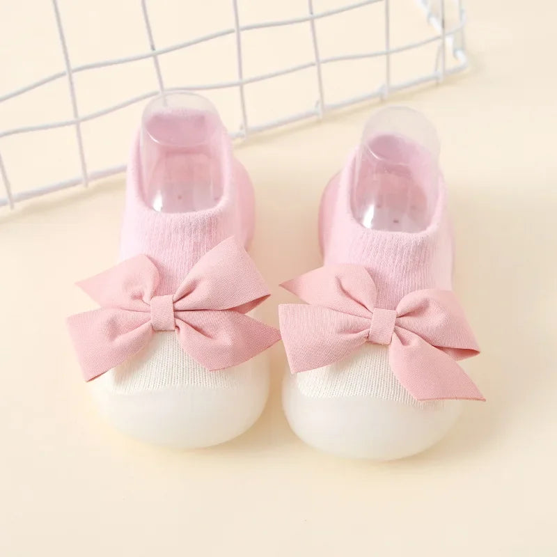 Newborn Baby Boy Shoes Embroidery Pattern Nonslip Floor Socks Kids Girls Soft Rubber Sole Crib Toddler Booties Child Sneakers