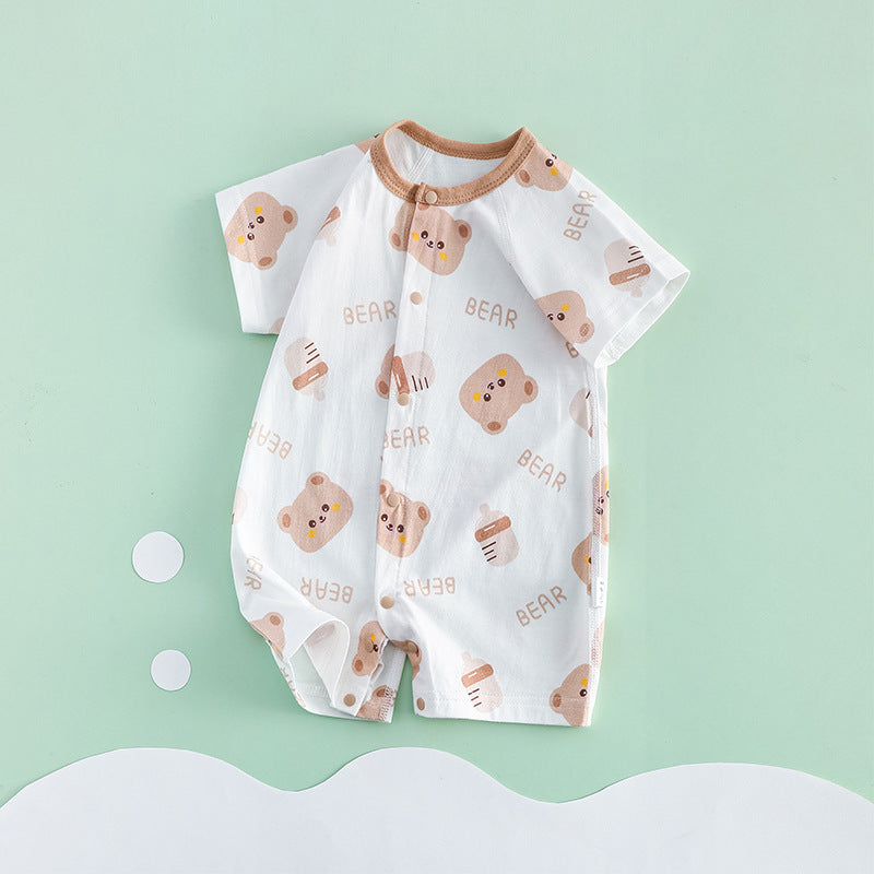 Thin Short Sleeve Newborn Breathable Clothes