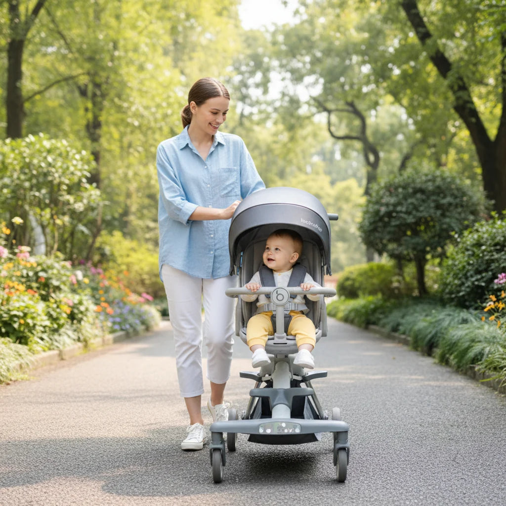 V16 Lightweight Baby Walker Stroller Two Way Seat Lie Down Folding Landscape