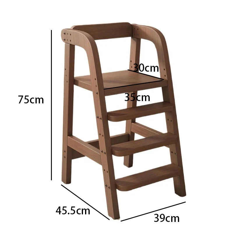 Solid Wood Children Dining Chair Modern Baby Eating Armchair Home Interior High Stool Comfortable Dining Chair Nordic  Furniture