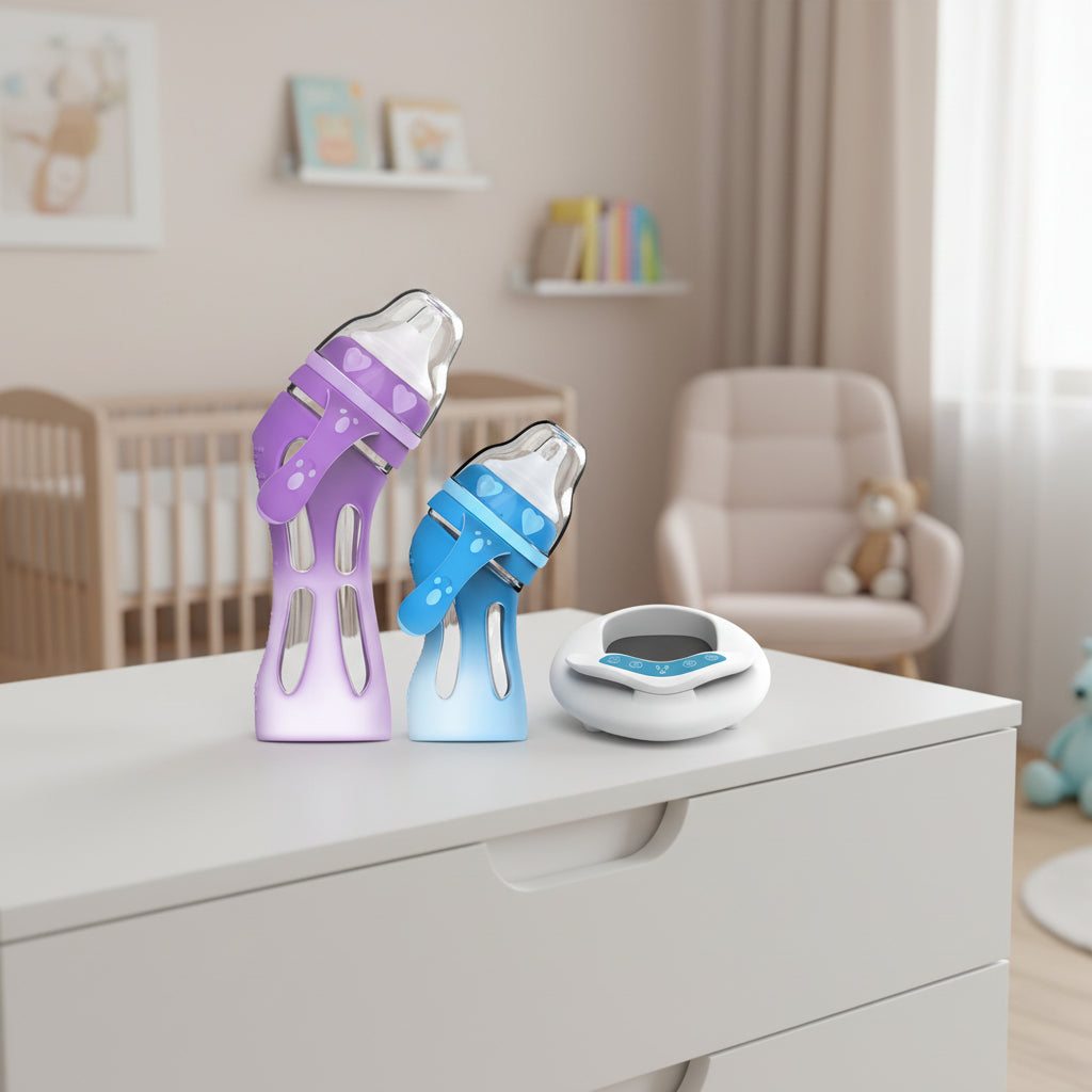 Glass Baby Bottle Straw Drop-resistant Water Drink Bottles for Baby Milk Bottle for a Child Newborn Baby Bottle