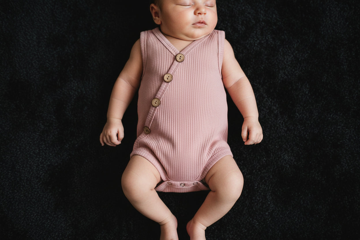 Newborn Baby Solid Bodysuit Kids Clothes Boys Girl Jumpsuit