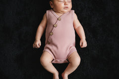 Newborn Baby Solid Bodysuit Kids Clothes Boys Girl Jumpsuit