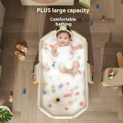 Children's Folding Baby Sitting Lying Newborn Integrated Bathtub