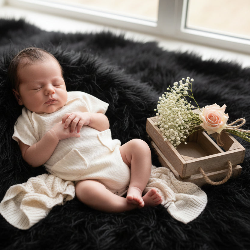 SunnyNest Baby Summer Cotton Romper - Lightweight Breathable Newborn Wear