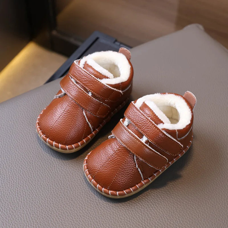Baby Winter Boots Boy Girl Leather Shoes Children Sneaker Toddler Casual Crib Shoes First Steps Shoes Newborn Infant Accessories