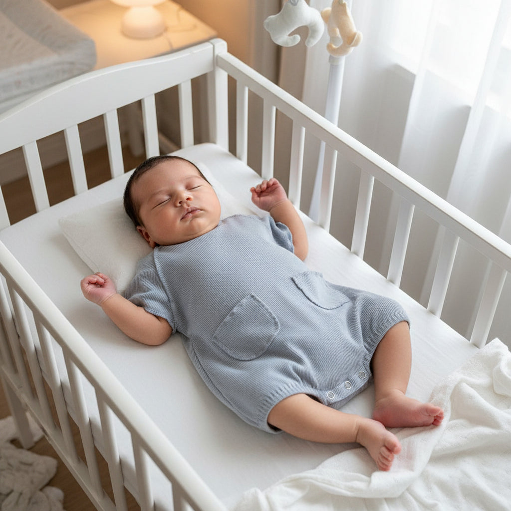 SunnyNest Baby Summer Cotton Romper - Lightweight Breathable Newborn Wear