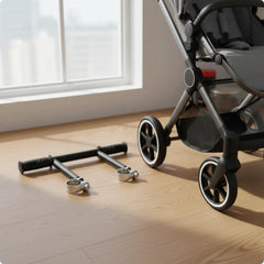Elevated Stroller Handle Extender Ergonomic Push Handle Accessory Clamp Mount