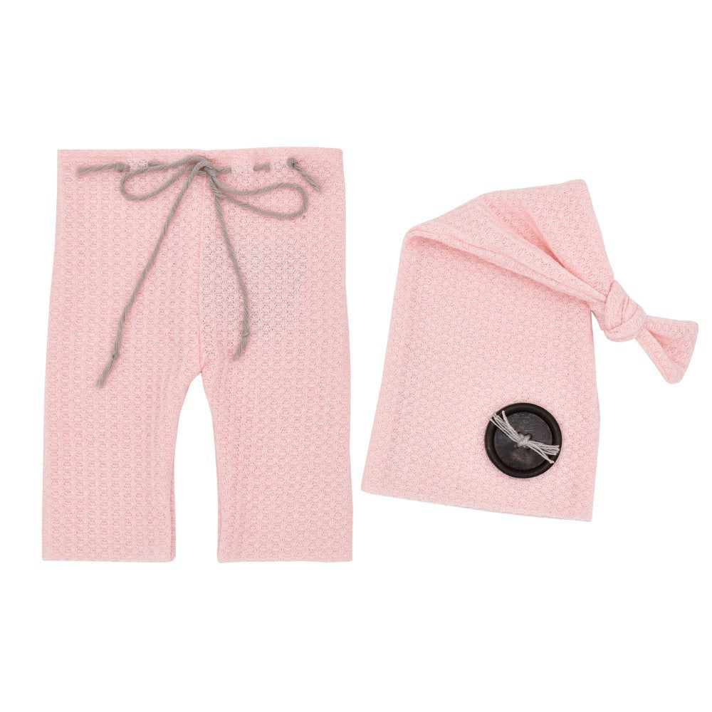 Newborn Photography Pants And Long-Tail Hat Two-Piece Set