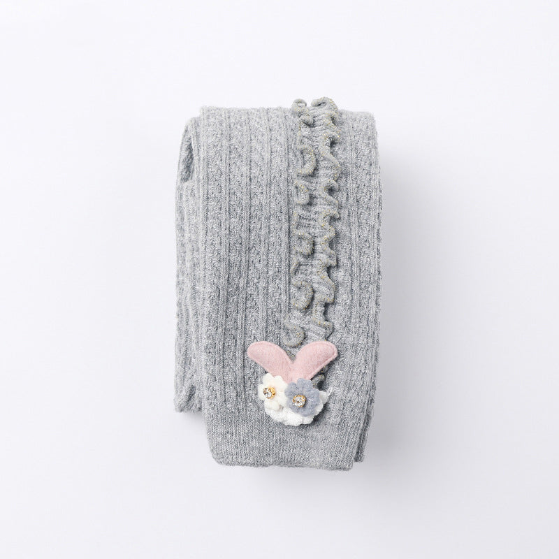 Cartoon Children's Ninth Pants With Vertical Agaric