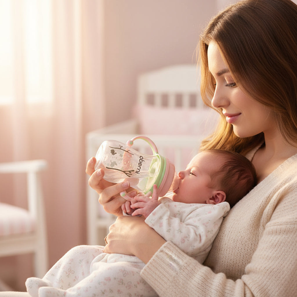SafeSip Anti-Fall and Anti-Flatulence Feeding Bottle - Prevents Leaks