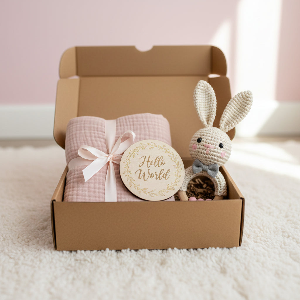 Newborn Baby Shower Toy Set Accessories Gift