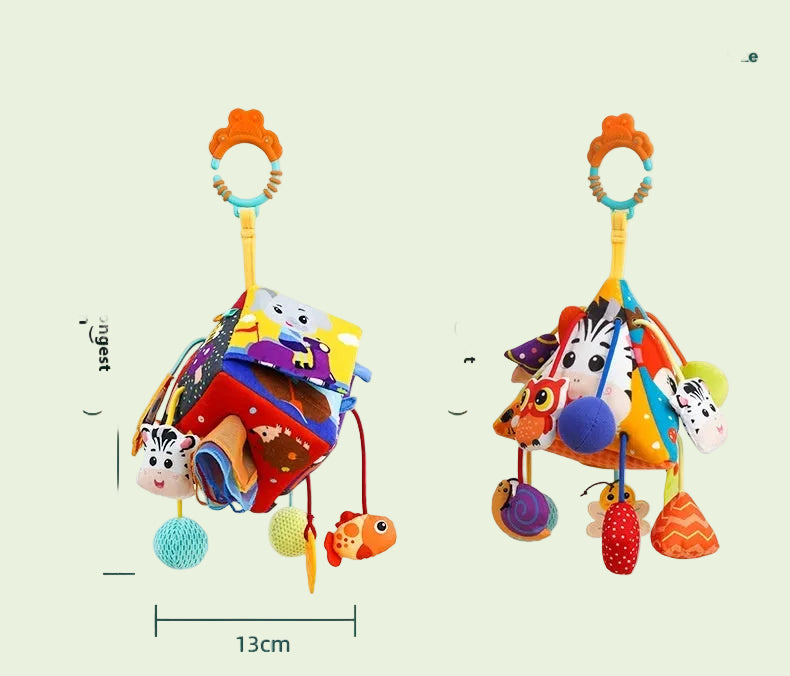 BabyJoy Newborn Puzzle Stroller Pendant Toy - Enhances Sensory And Motor Skills