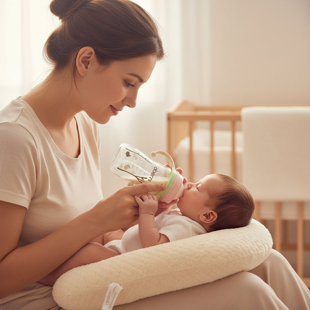 SafeSip Anti-Fall and Anti-Flatulence Feeding Bottle - Prevents Leaks