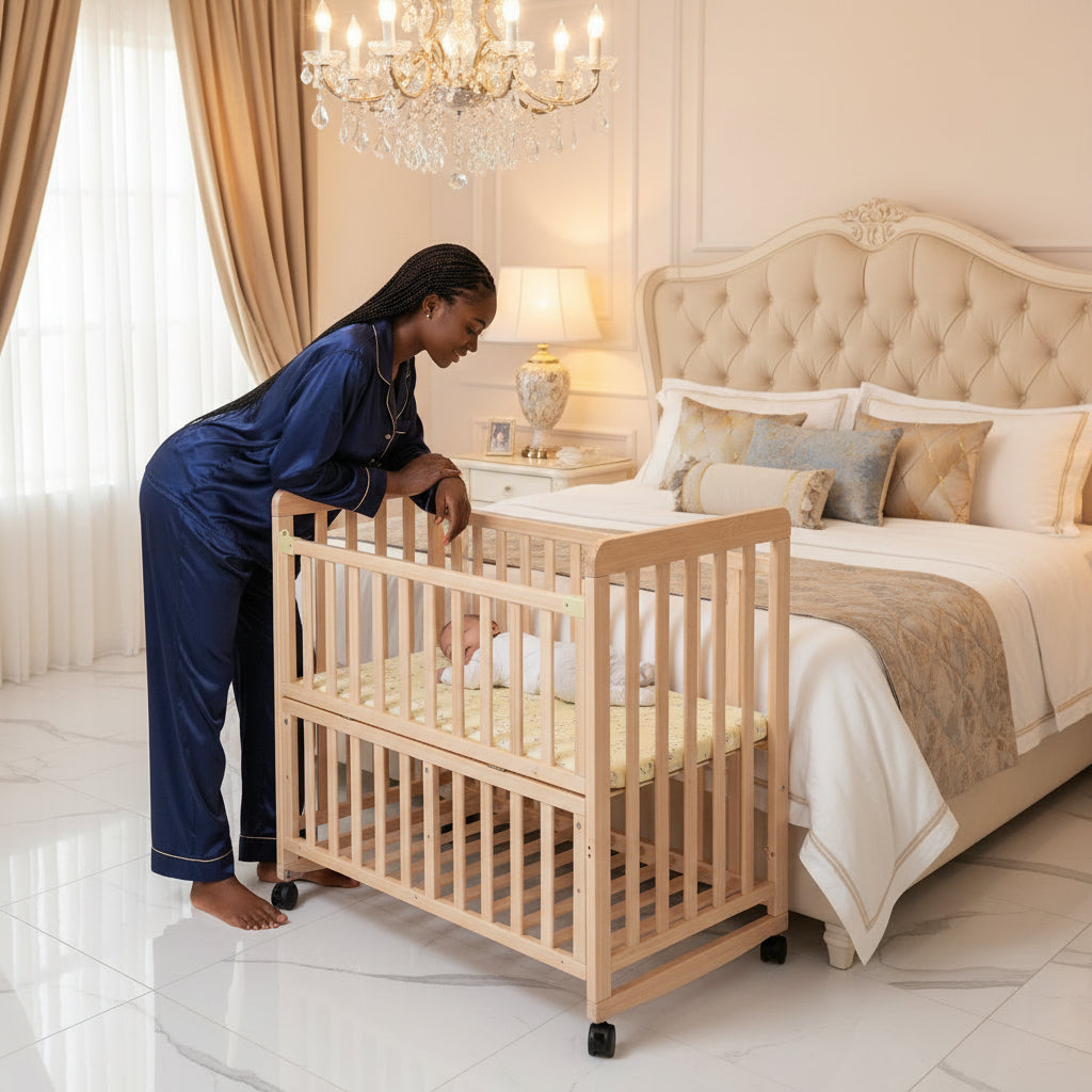 Natural Pine Bedside Bassinet Heritage Collection Edition