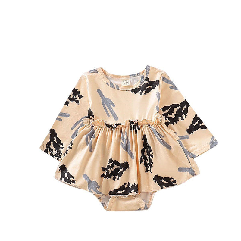 Cactus print baby jumpsuit