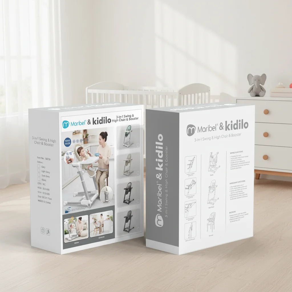 KIDILO Lux Edition Exclusive Electric Highchair Rocker