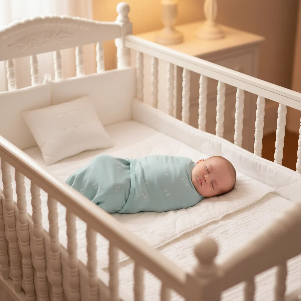Baby Sleeping Bag Newborn Swaddle Cocoon Wrap 100 Percent Cotton Three Piece Set