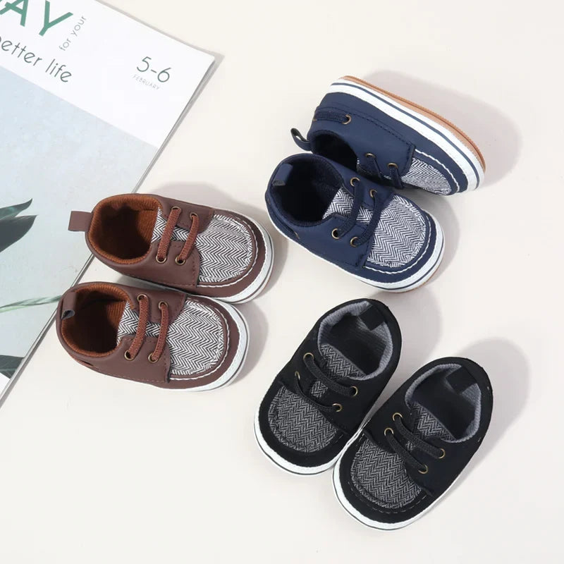 Spring Autumn Baby Girl Boy British Style Small Leather Shoes Fashion Design High Quality Newborn Toddler Shoes First Walkers
