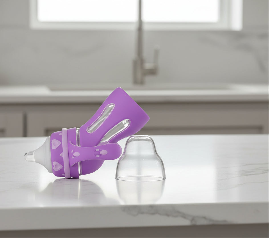 Glass Baby Bottle Straw Drop-resistant Water Drink Bottles for Baby Milk Bottle for a Child Newborn Baby Bottle