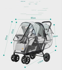 Baby Stroller Raincoat With Warm Cover