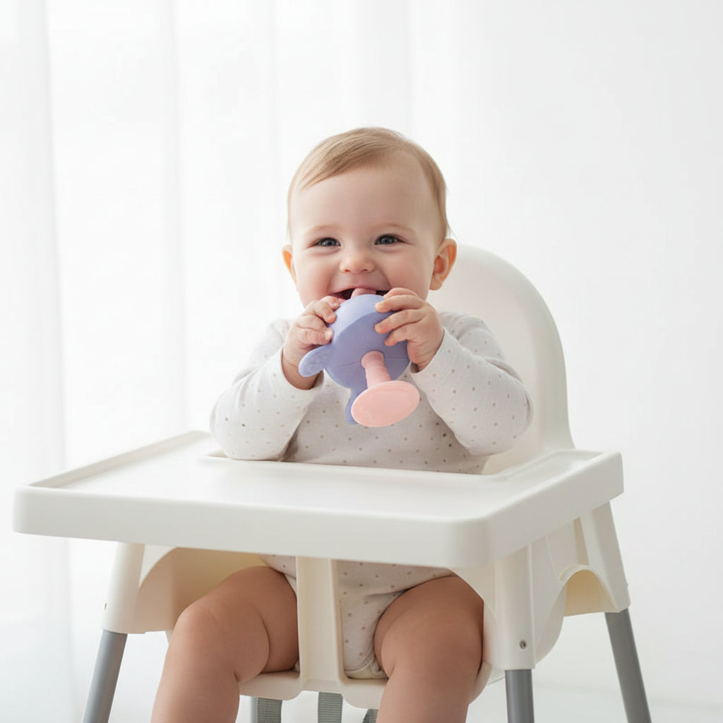 Baby teething toy whale molar teether toy