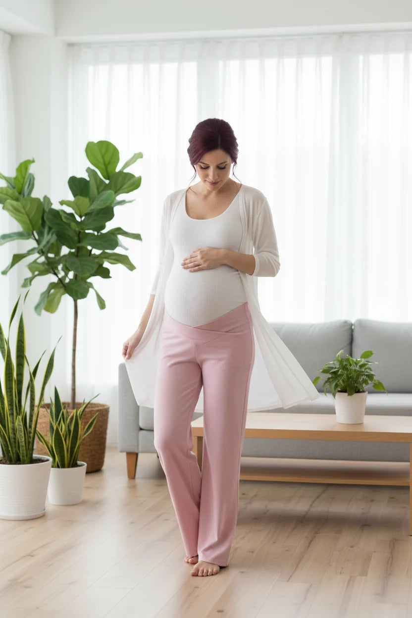 Maternity Straight Pants Cool Cotton Limited Collection