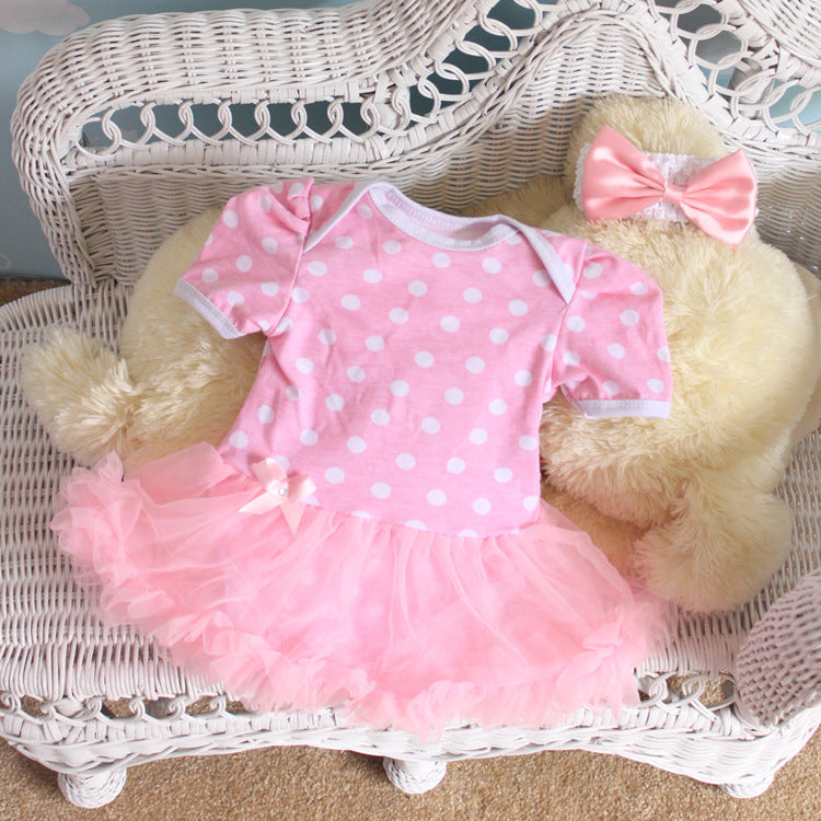 The Newest Baby In Summer, 0-12 Months Cartoon Pattern, Lovely Ha Dress, Climbing Dress