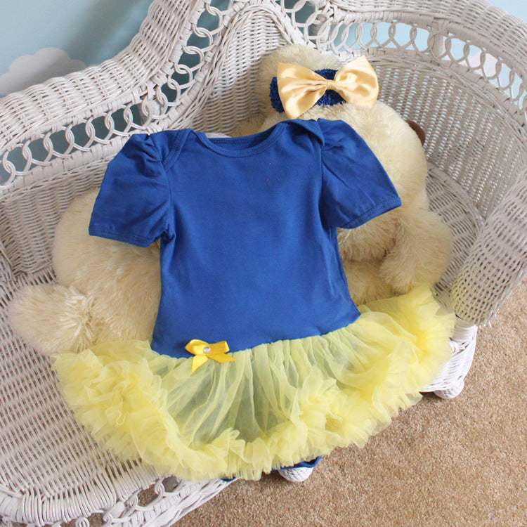 The Newest Baby In Summer, 0-12 Months Cartoon Pattern, Lovely Ha Dress, Climbing Dress