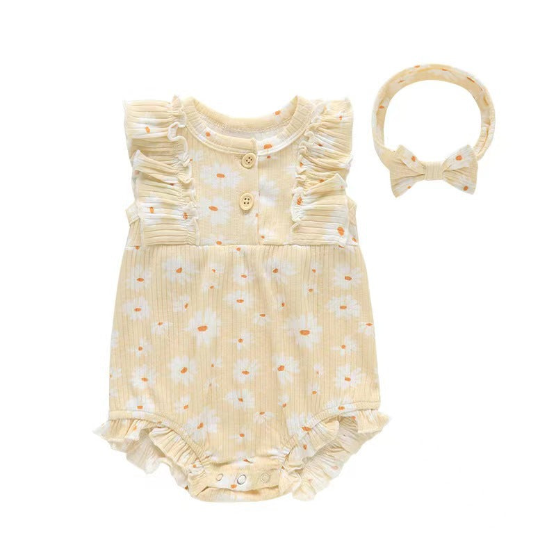 New Stripe Pit Sleeveless Lace One Piece Sweetheart Headknot