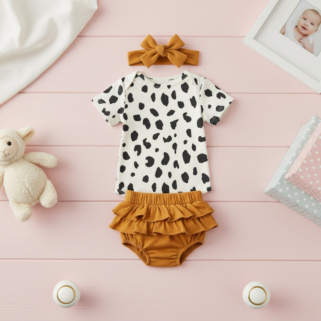 Newborn Fashion Simple Printing Clothes Suit