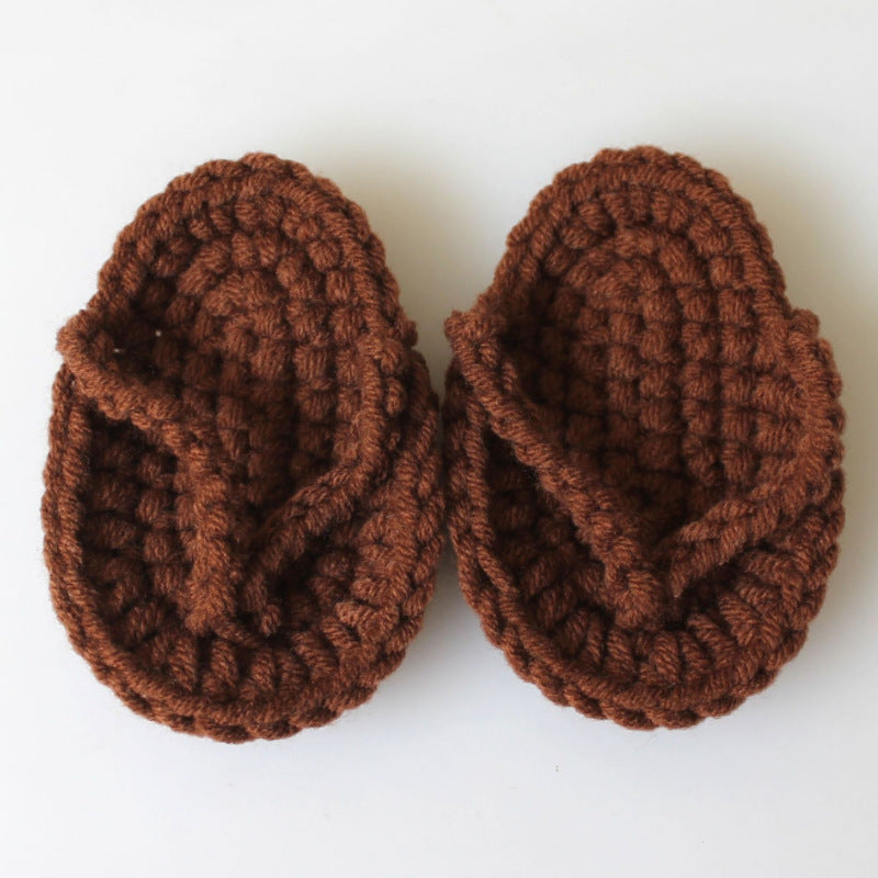 Newborn Photography Props Knitted Small Slippers