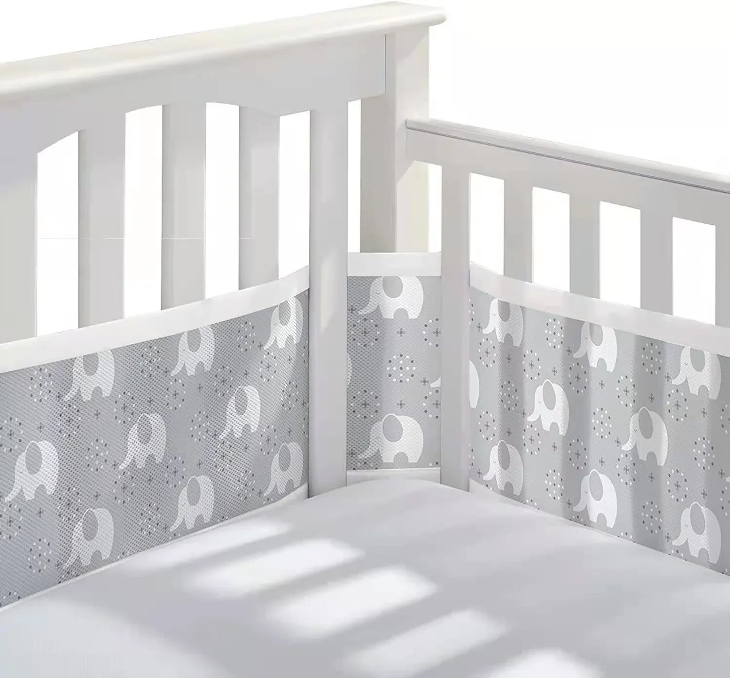 Four Seasons Breathable Infant Bedding Bumpers Newborn Baby Room Decor Cot Bed Around Protector Crib Bumper Liner