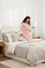 Pregnant long johns suit lactation month winter underwear pajamas modal dm25000 trousers fall Home Furnishing