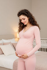 Pregnant long johns suit lactation month winter underwear pajamas modal dm25000 trousers fall Home Furnishing