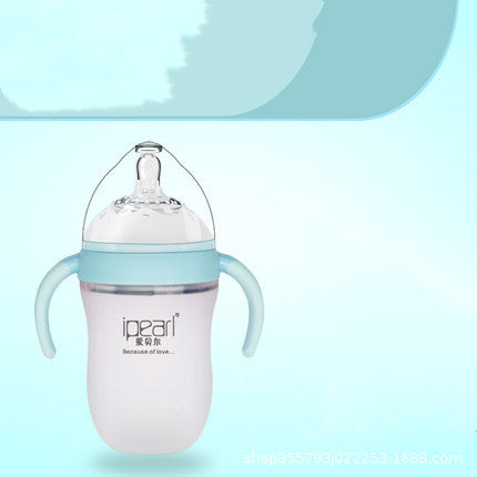 Super Soft Drop-proof Silicone Baby Bottle For Newborn Baby