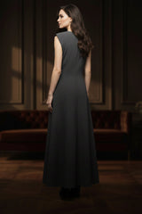 Taffeta Bubble Jumper-Black