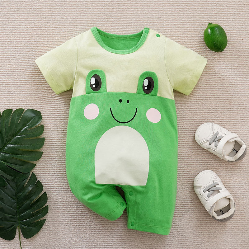 Thin Clothes Newborn Rompers Cartoon Cool Short Sleeves For Baby And Infants Jumpsuit